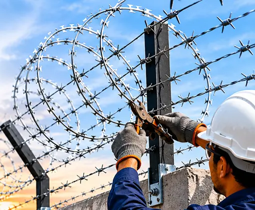 Barbed Wire Installation