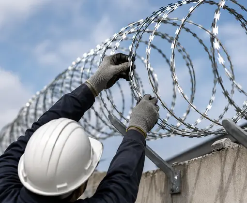 Razor Wire Installation